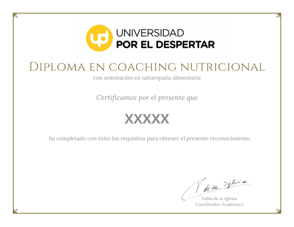 Diploma en Coaching Nutricional
